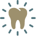 Tooth encircled by vanishing lines icon