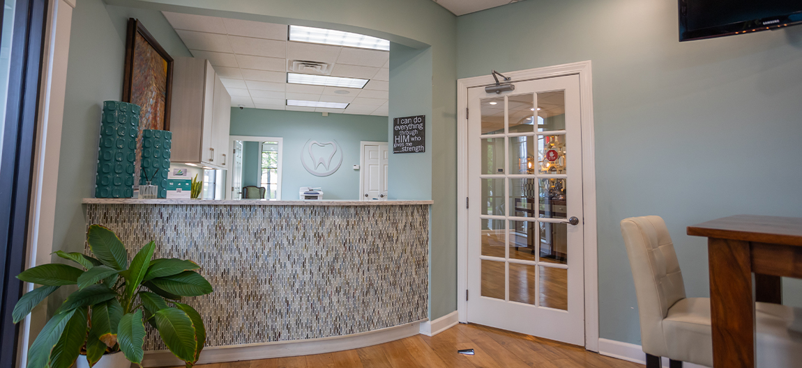 Dental office front desk