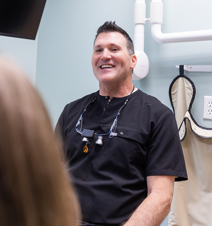 Woman receiving a preventive dentistry checkup in Jonesboro